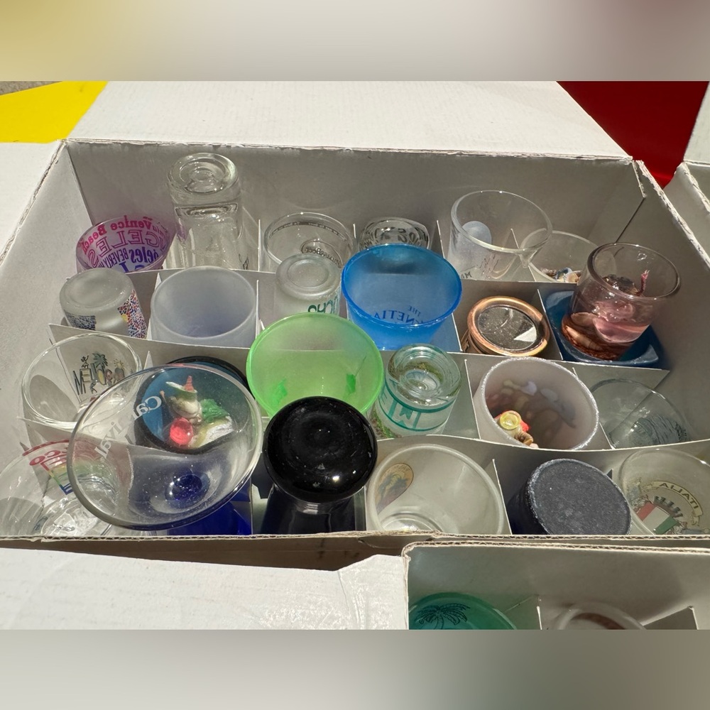 10 Shot Glasses for $10!! - Colorful Shot Glass Collection - Picture 2 of 4